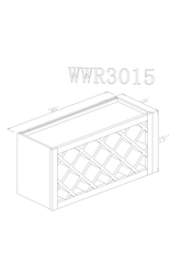 Wall 30" - Almond White 30 Inch Wall Wine Cabinet (12"D) - ZCBuildingSupply
